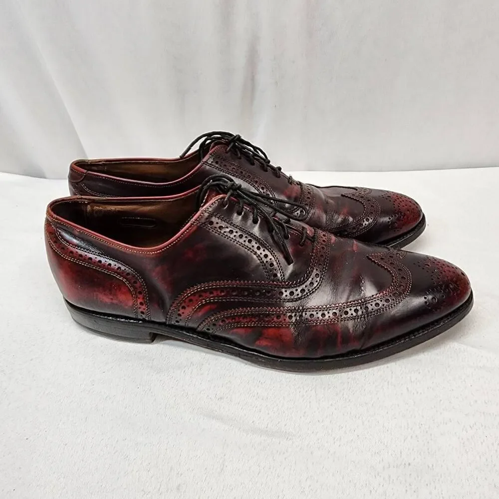Allen Edmonds Mcallister Wingtip Oxfords  Dress Shoes Oxblood Men's 11.5